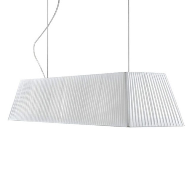 Stylowa biała lampa wisząca Mei 100