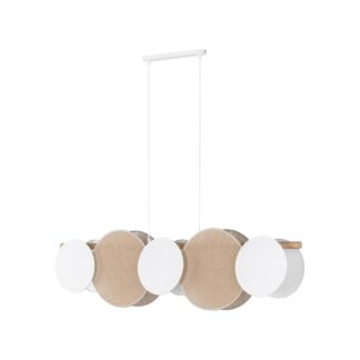 Podłużna zwieszana lampa Pulse idealna nad stół