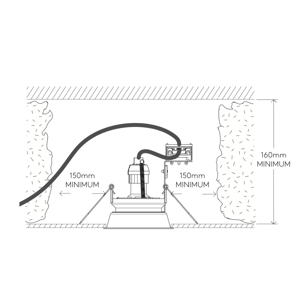 Biała oprawa sufitowa Minima Round Twin
