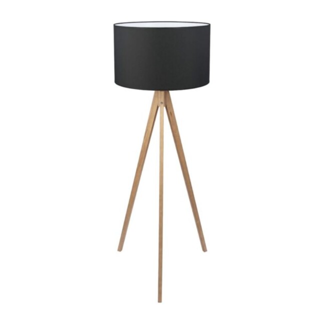 Lampa stojąca Treviso z czarnym abażurem