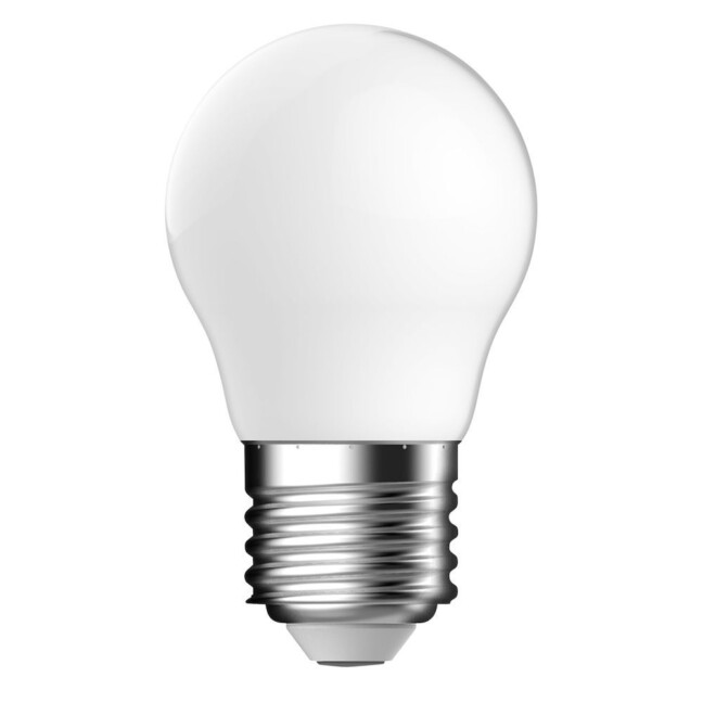 Żarówka mleczna G45 z trzonkiem E27 o jasności 806 lumenów