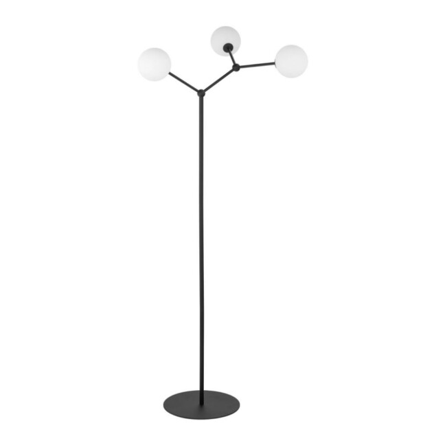Czarna podłogowa lampa Fairy z kloszami ze szkła