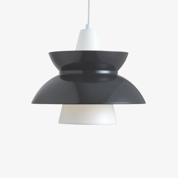 Wisząca lampa Doo-Wop od Louis Poulsen w ciemnoszarym kolorze