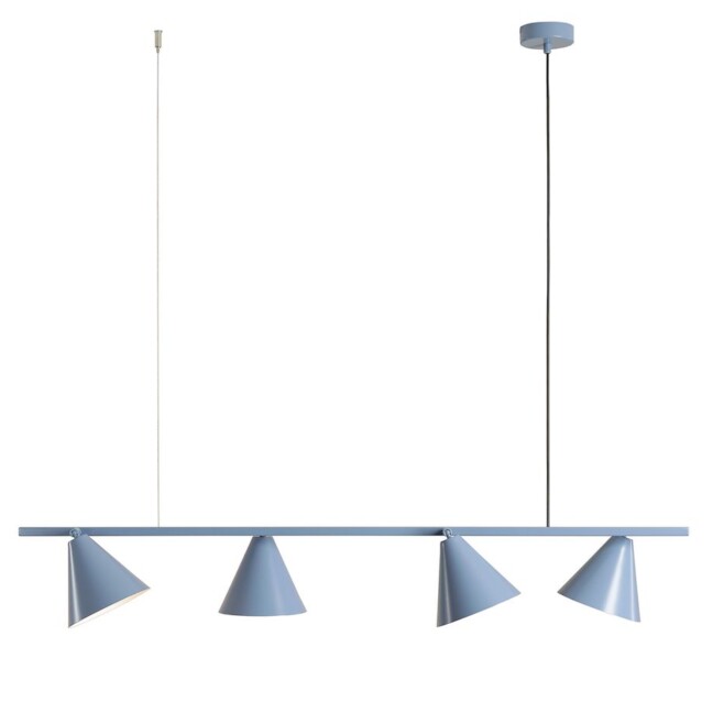 Wisząca lampa FORM 4 w kolorze Dusty Blue