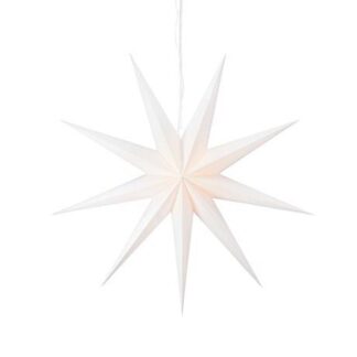 Biała gwiazda jako ozdoba świąteczna