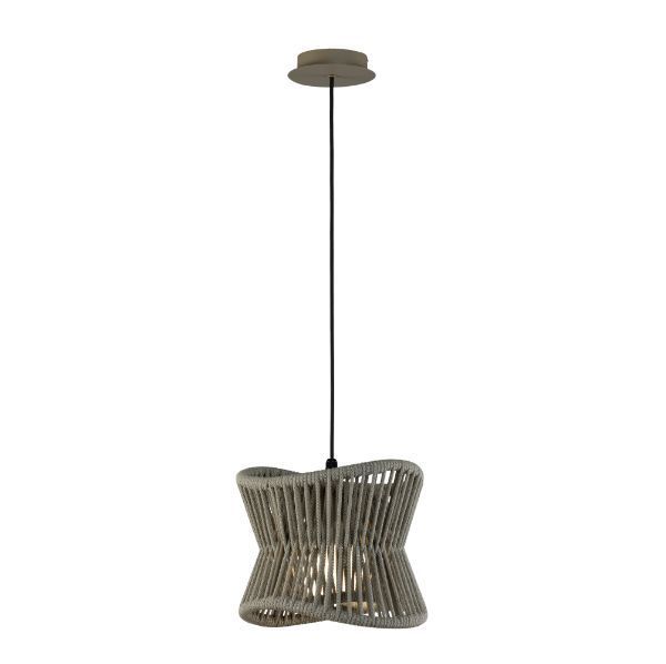 Lampa wisząca Polinesia M z ażurowym kloszem i klasą szczelności IP44
