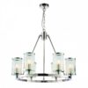 Srebrny, stylowy żyrandol Easton 6
