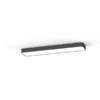 Szara lampa sufitowa Soft LED o wymiarach 93,5 x 20 cm