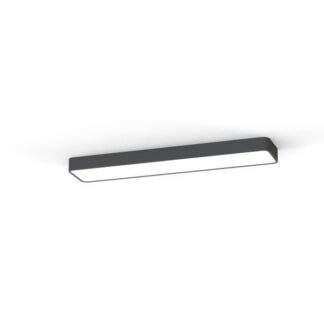 Szara lampa sufitowa Soft LED o wymiarach 93,5 x 20 cm