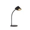 Czarna lampa stołowa Capuccina S z wbudowanym oświetleniem LED