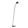 Czarna lampa podłogowa Capuccina z oświetleniem LED
