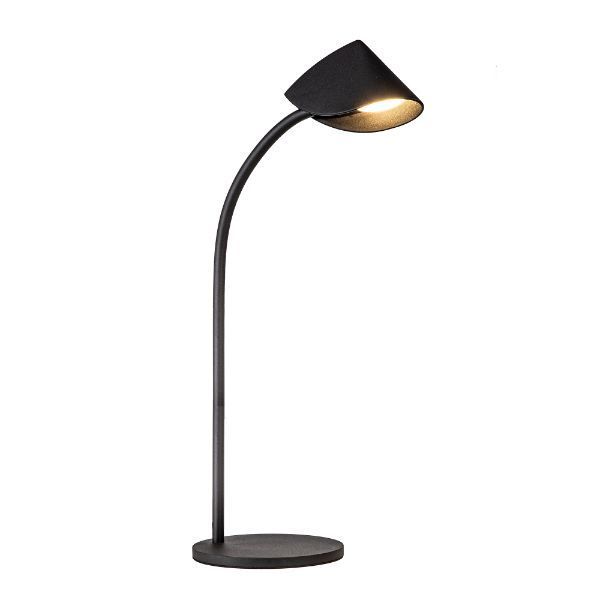Czarna lampa biurkowa Capuccina M