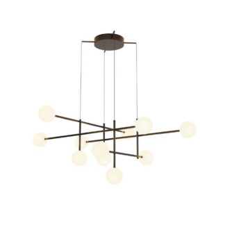 Wisząca lampa Cellar z mlecznymi kulami