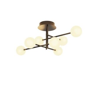 Lampa sufitowa Cellar M z mlecznymi kulami