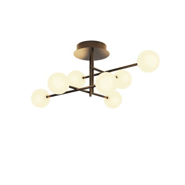 Lampa sufitowa Cellar M z mlecznymi kulami