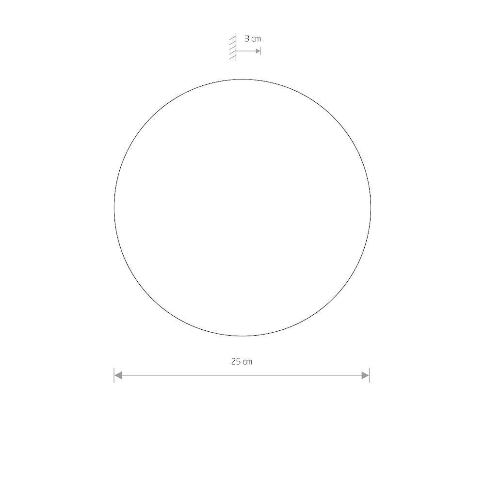 Nowoczesna lampa ścienna w stylu loftowym LED RING M