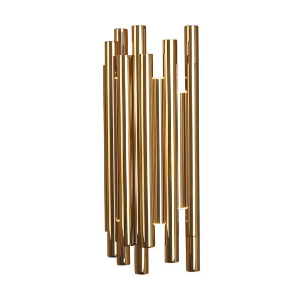 Nowoczesny złoty kinkiet Organic LED