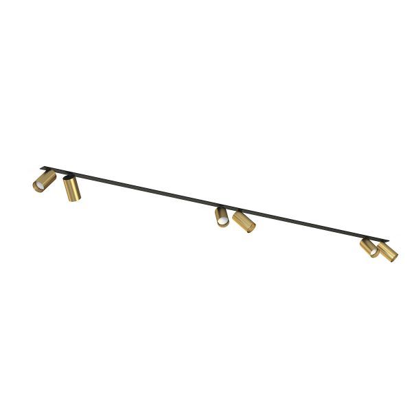 Podtynkowa lampa Mono VI z złotymi reflektorami