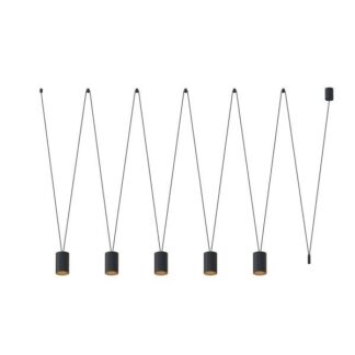 Wisząca lampa More Tone V w kolorach czerni i złota