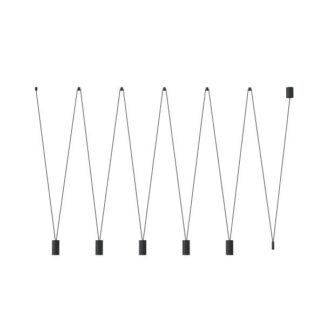 Nowoczesna wisząca lampa More Eye V w kolorze czarnym