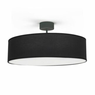 Czarna sufitowa lampa Violet z eleganckim abażurem