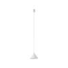 Wisząca lampa Zenith S w kształcie białego stożka