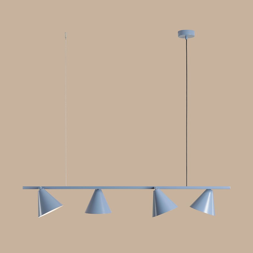 Wisząca lampa FORM 4 w kolorze Dusty Blue