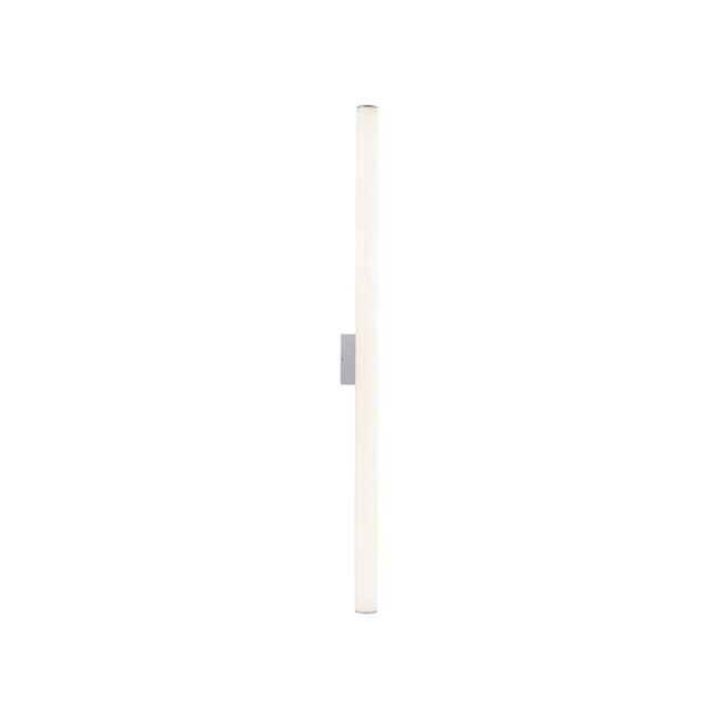 Wysoka lampa ścienna Ice Tube Led M w chromowanym wykończeniu, o klasie szczelności IP44