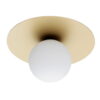 Lampa wisząca lub kinkiet Spello z kulistym, szklanym kloszem