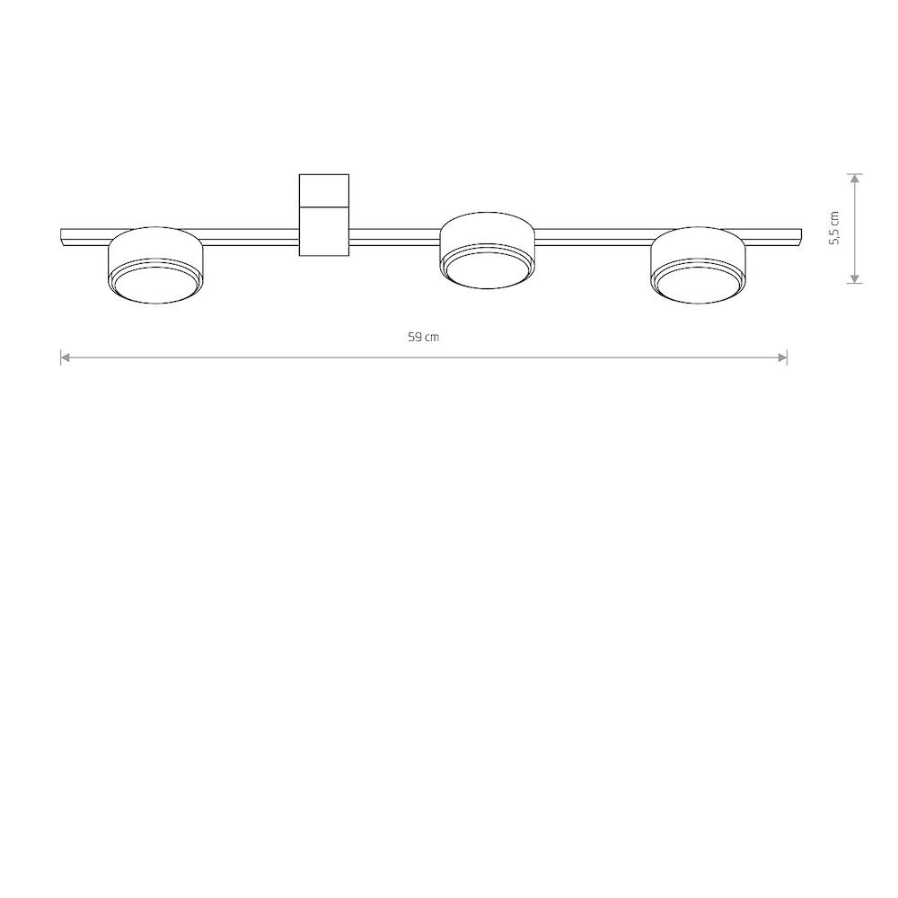 Czarna lampa sufitowa Pills III o klasie szczelności IP20