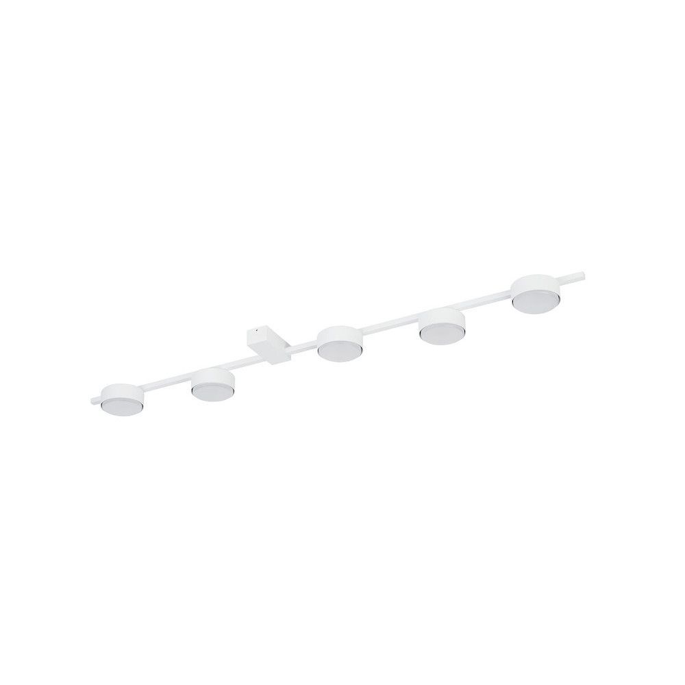 Biała, podłużna lampa sufitowa Pills V o klasie szczelności IP20