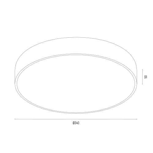 Czerwony plafon Tiamo - slim, do sypialni