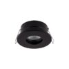 Czarne oczko podtynkowe Golf, IP54/IP20