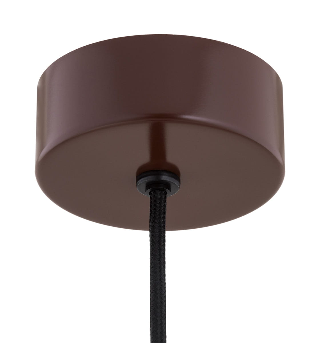 Wisząca lampa Piava w odcieniu czekoladowego brązu