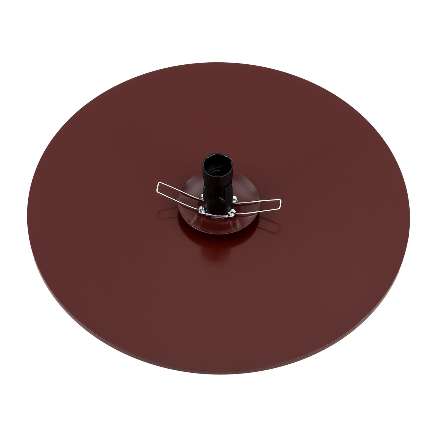 Okrągły kinkiet Piava w brązowym kolorze ze szklanym kloszem