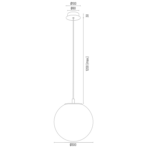 Duża, szklana lampa wisząca Almiros w złotym kolorze