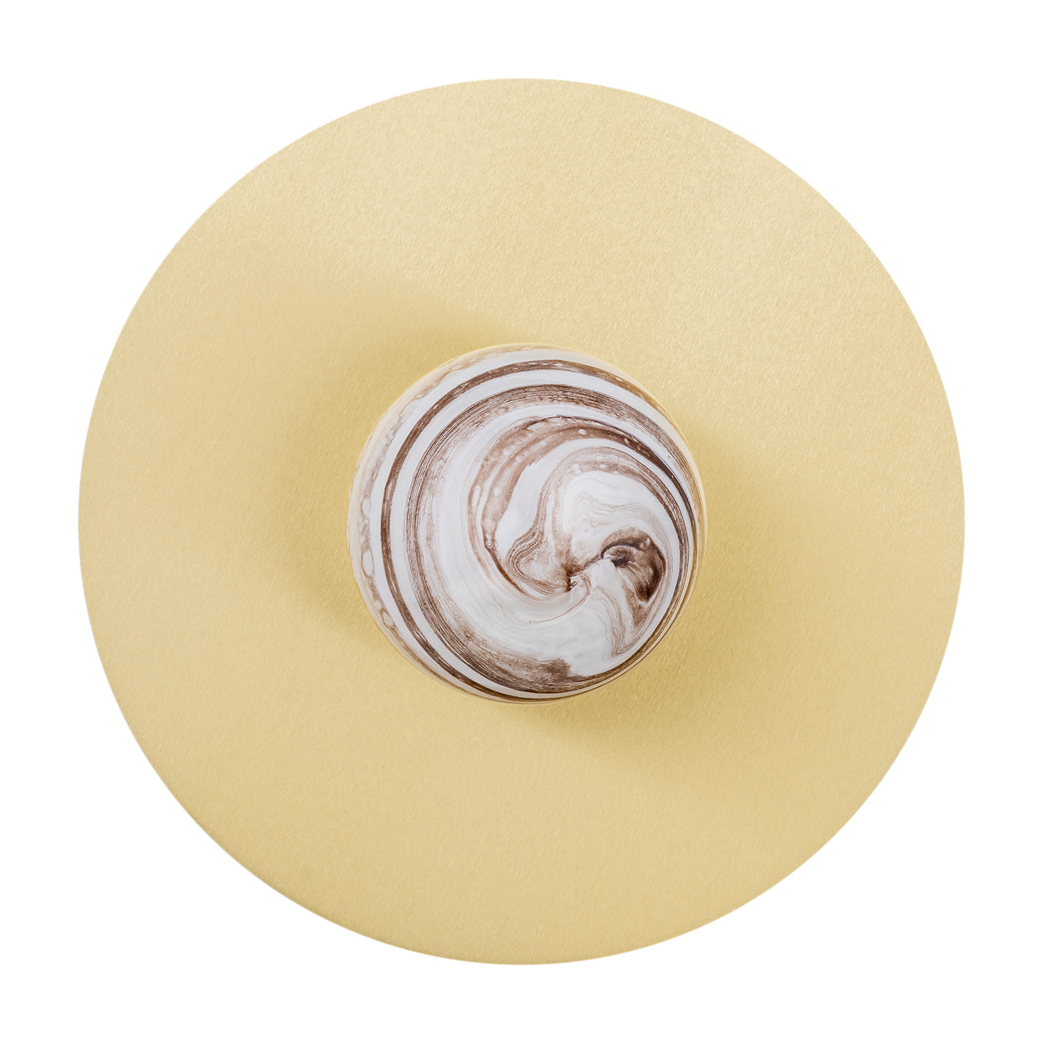 Złoty kinkiet Piava z eleganckim szklanym kloszem