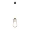 Duża wisząca lampa Pear L z kloszem ze szkła