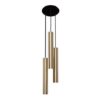 Elegancka wisząca lampa Eye w formie mosiężnych tub
