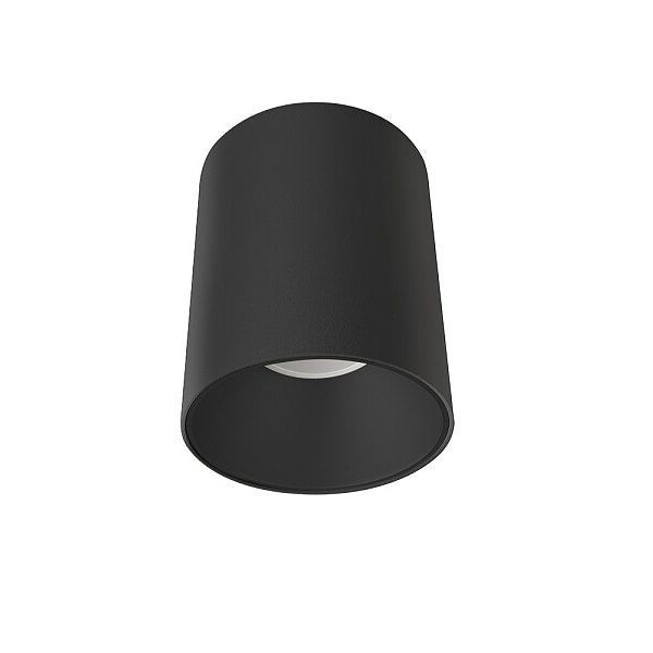 Czarna lampa sufitowa Eye Tone w kształcie tuby