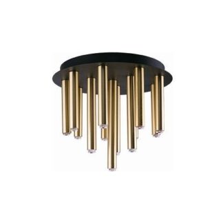 Stylowa lampa sufitowa Stalactite w czarno-złotych barwach