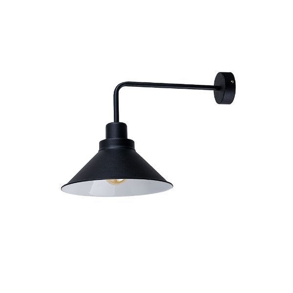 Czarny kinkiet Craft w stylu retro