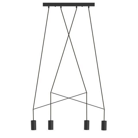 OUTLET Nowoczesna czarna lampa wisząca Imbria