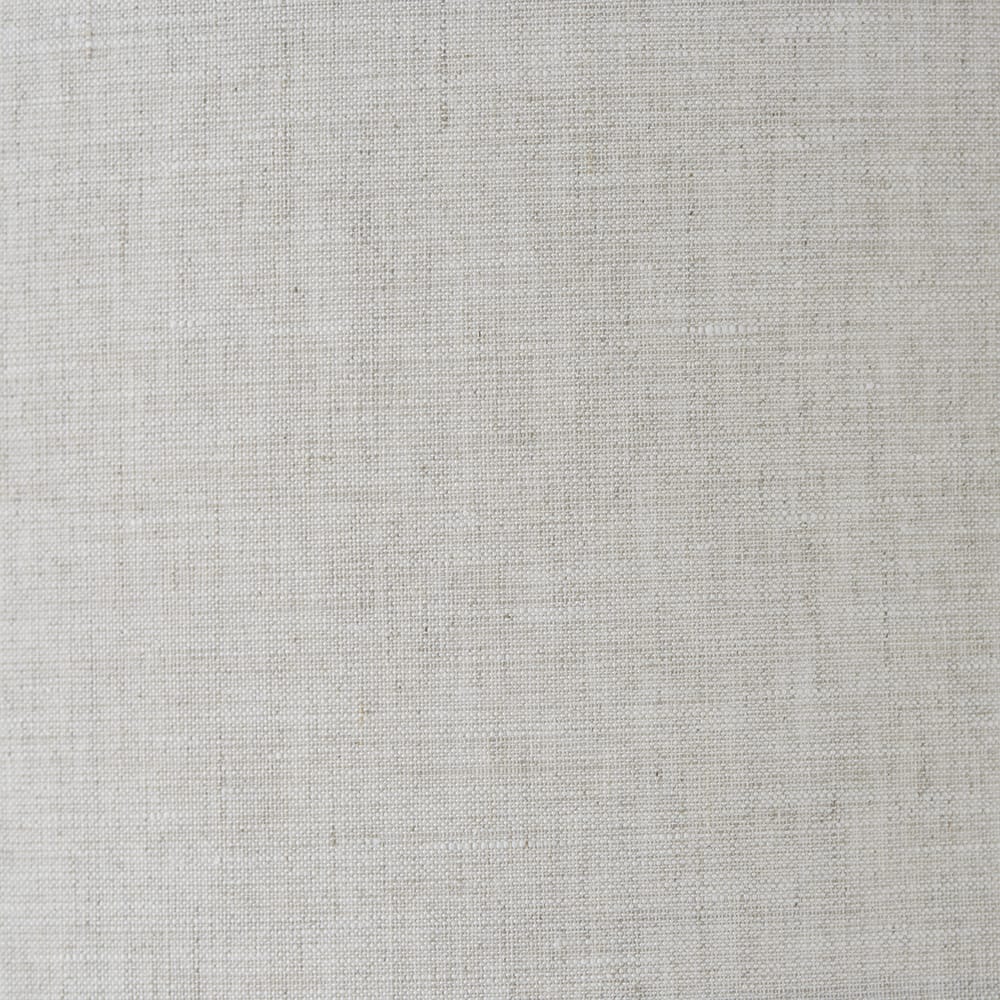 Srebrny kinkiet Highclere z abażurem w naturalnym odcieniu