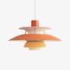 Wisząca lampa PH 5 w kolorze pomarańczowym od Louis Poulsen
