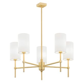 Lampa wisząca Abruzzo z abażurami wykonanymi z weluru