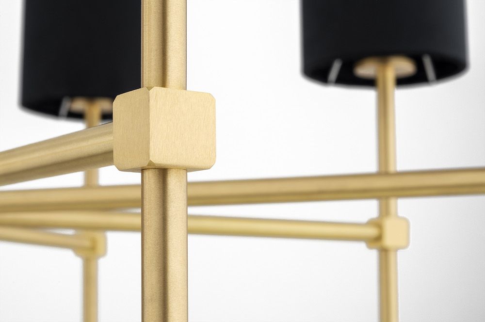 Duży żyrandol do salonu Abruzzo - Modern Classic