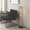 Nowoczesna lampa podłogowa Lumina z eleganckimi szklanymi kloszami