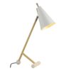 Lampa stołowa Dazzle z białym kloszem