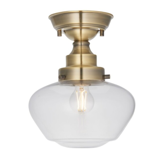Lampa sufitowa Glint w kolorze antycznego mosiądzu